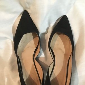 J.Crew Black Suede Size 10 Leather shoe Women